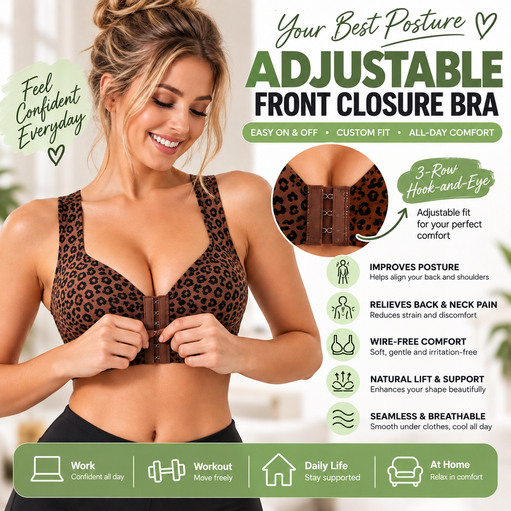 ❤️Front-Fastening Wireless Posture Support Bra❤️