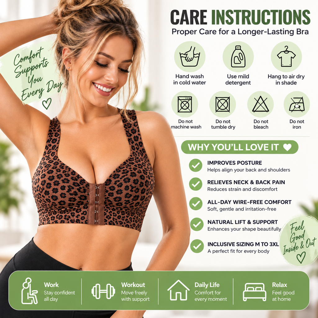 ❤️Front-Fastening Wireless Posture Support Bra❤️