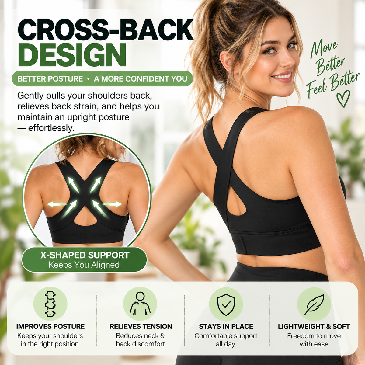 ❤️Front-Fastening Wireless Posture Support Bra❤️